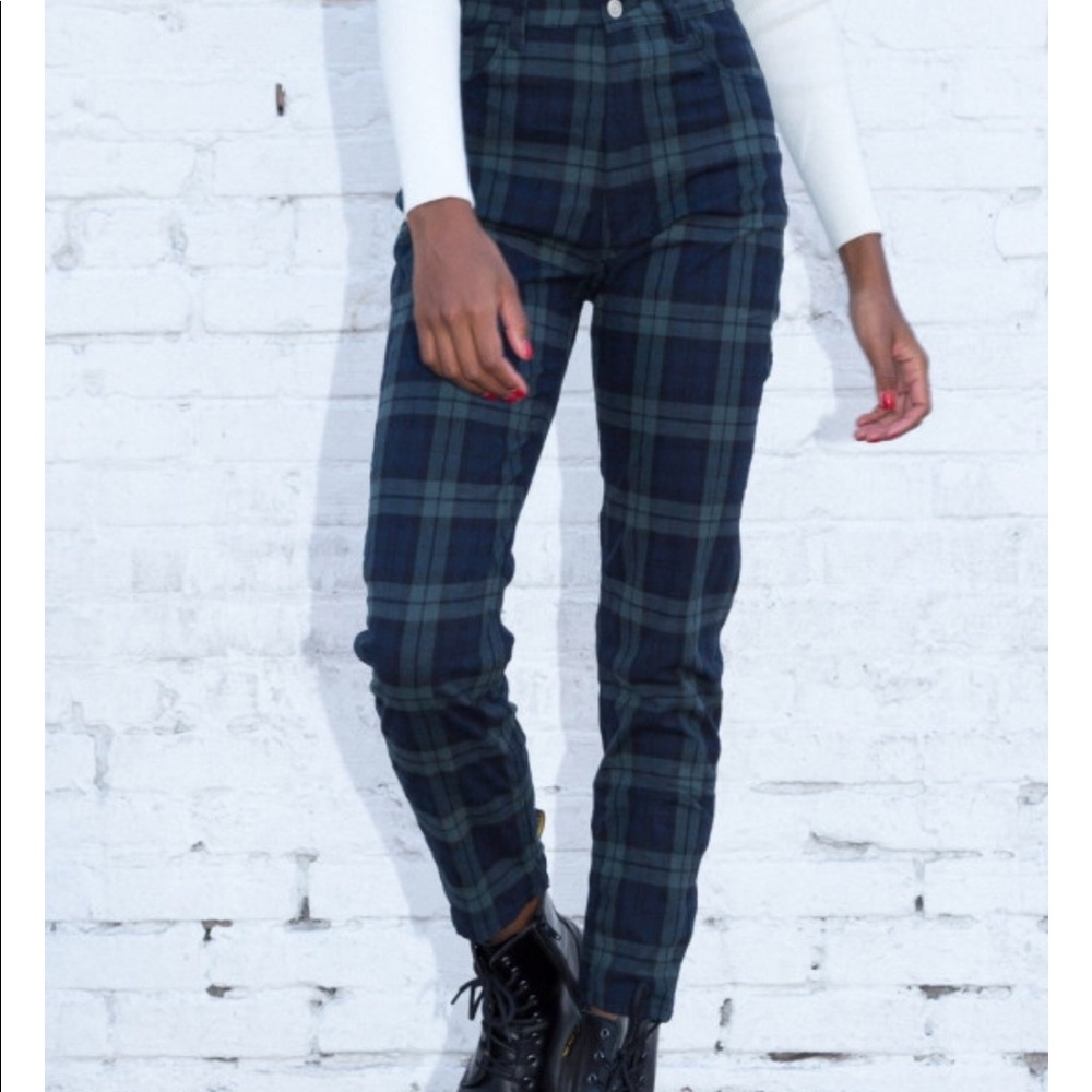 Plaid brandy Melville “Jane pant”
